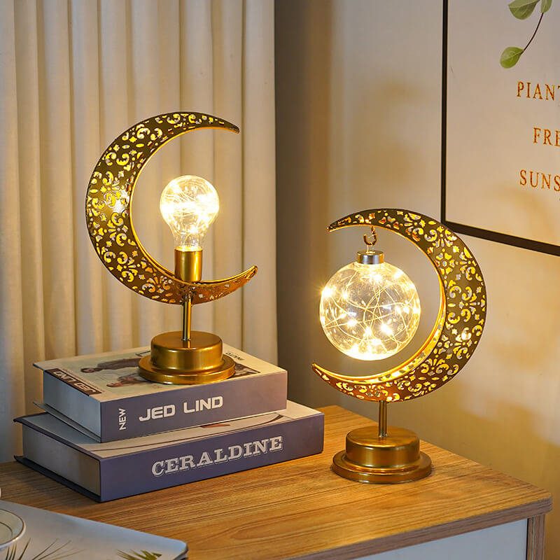 Gouden maanlamp - Magische gloed & Betoverende sfeer