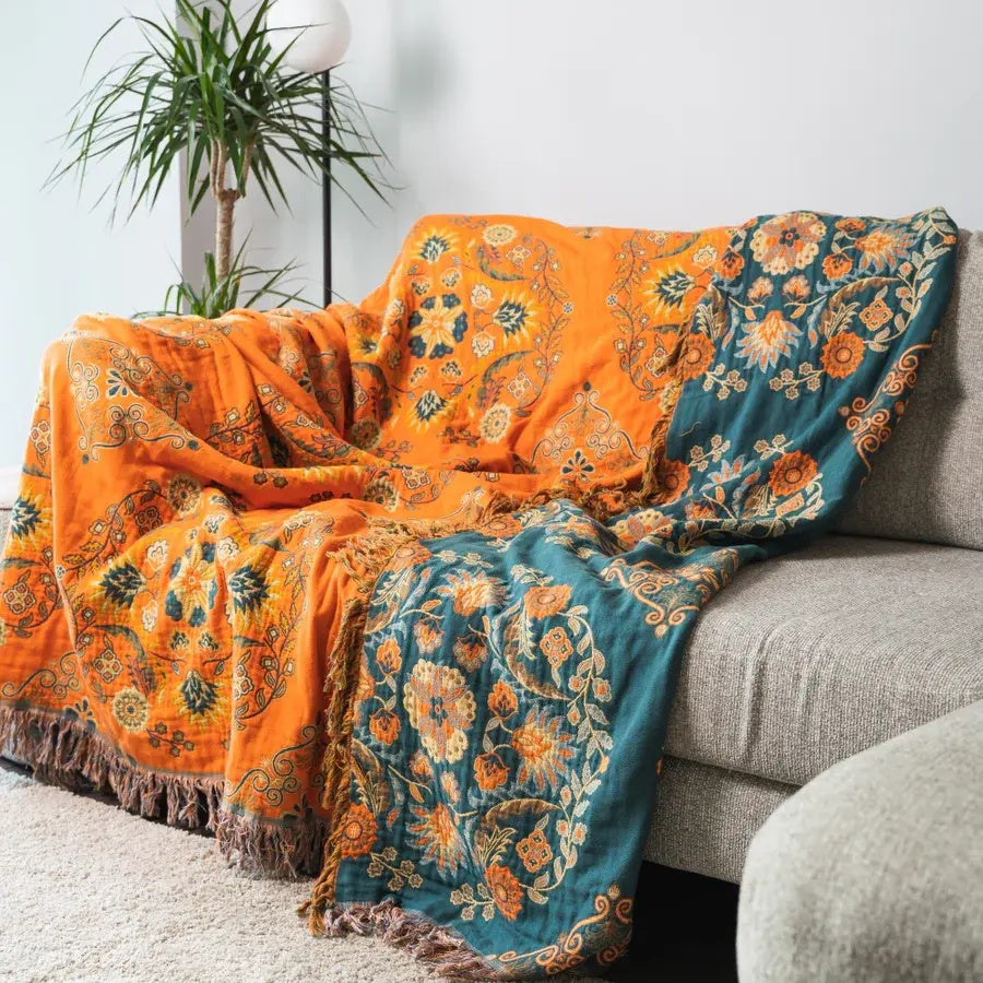 Reversible Marigold Blanket 