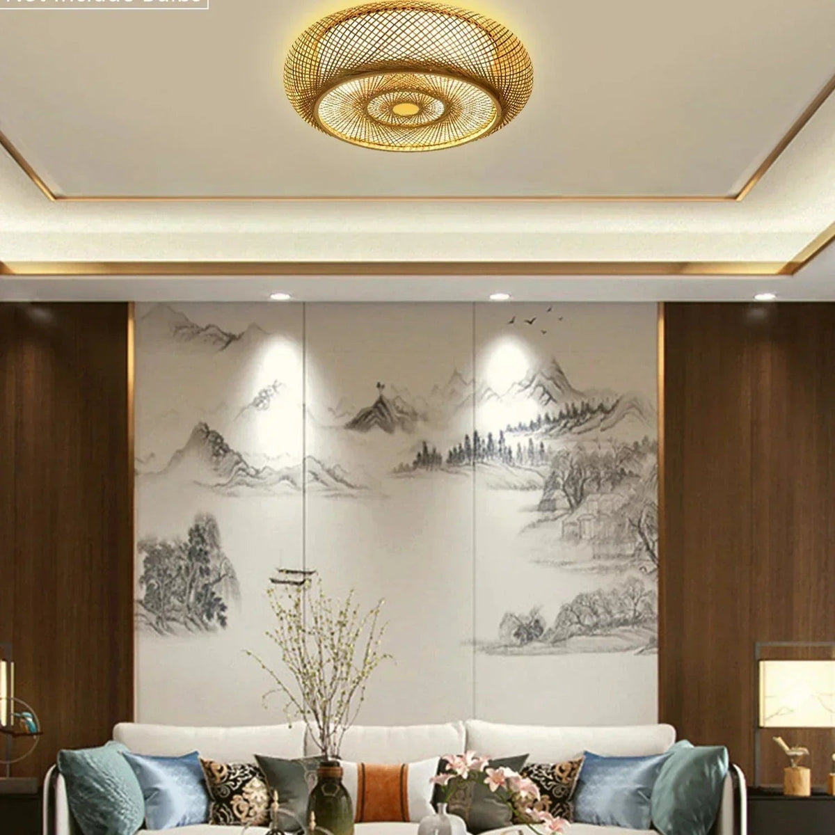 Hængelampe i naturlig bambus - Elegance og autenticitet