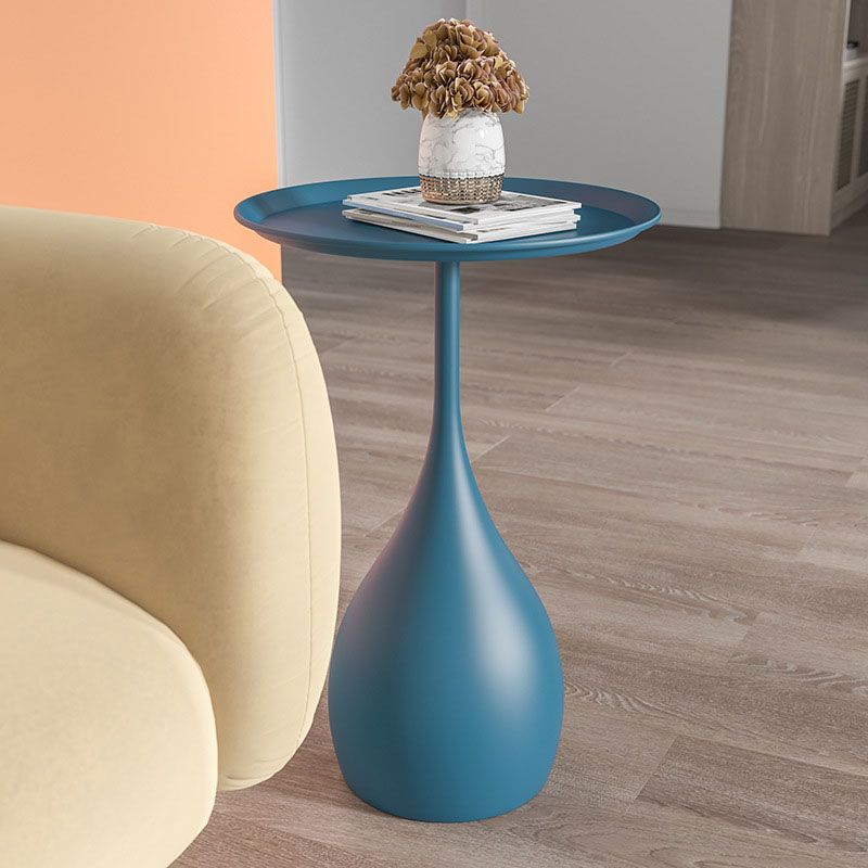 Rundt Sidebord – Metallstruktur og Stabil Base 