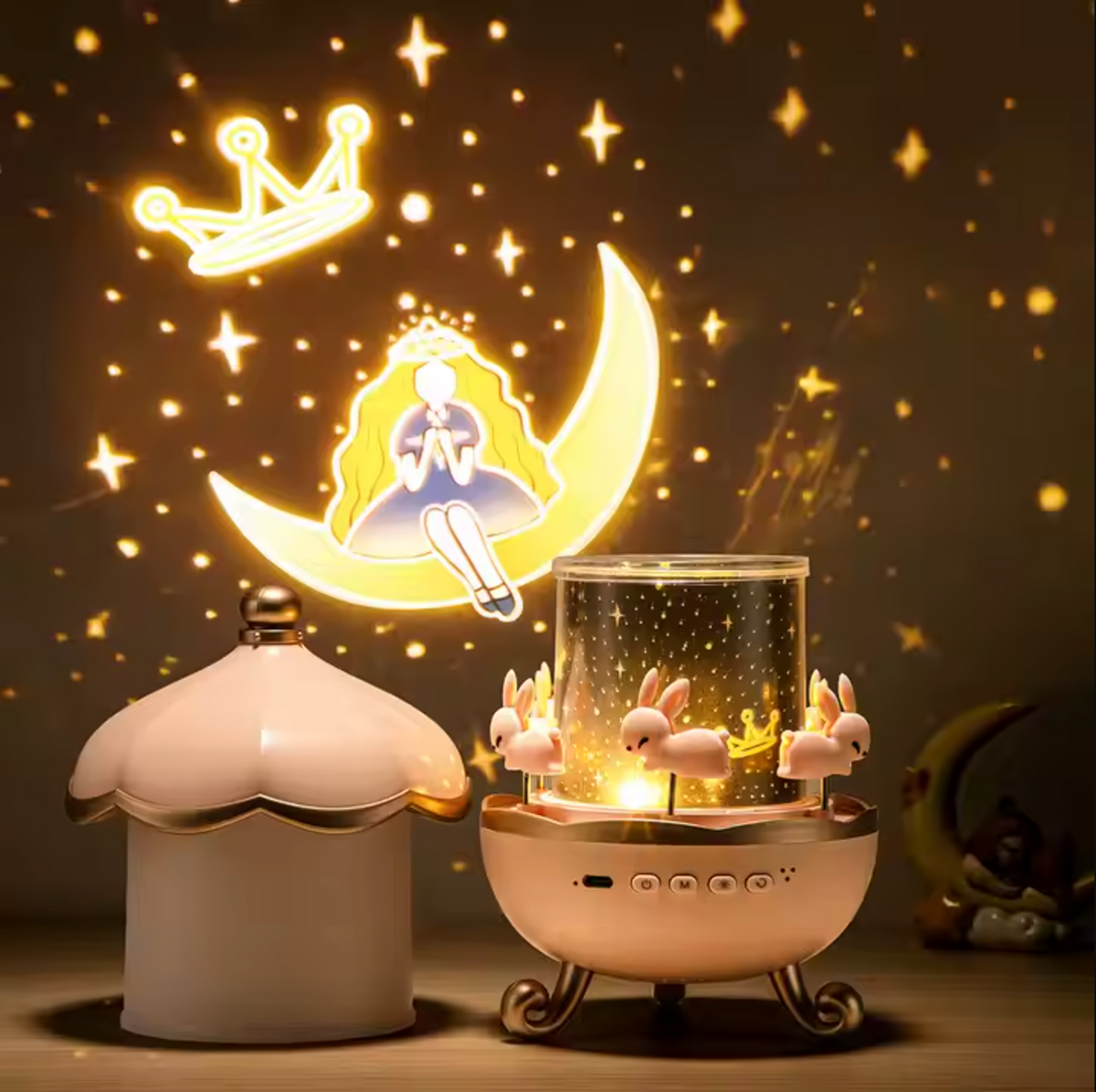 Veilleuse Projecteur — Ciel Étoilé En Lumière