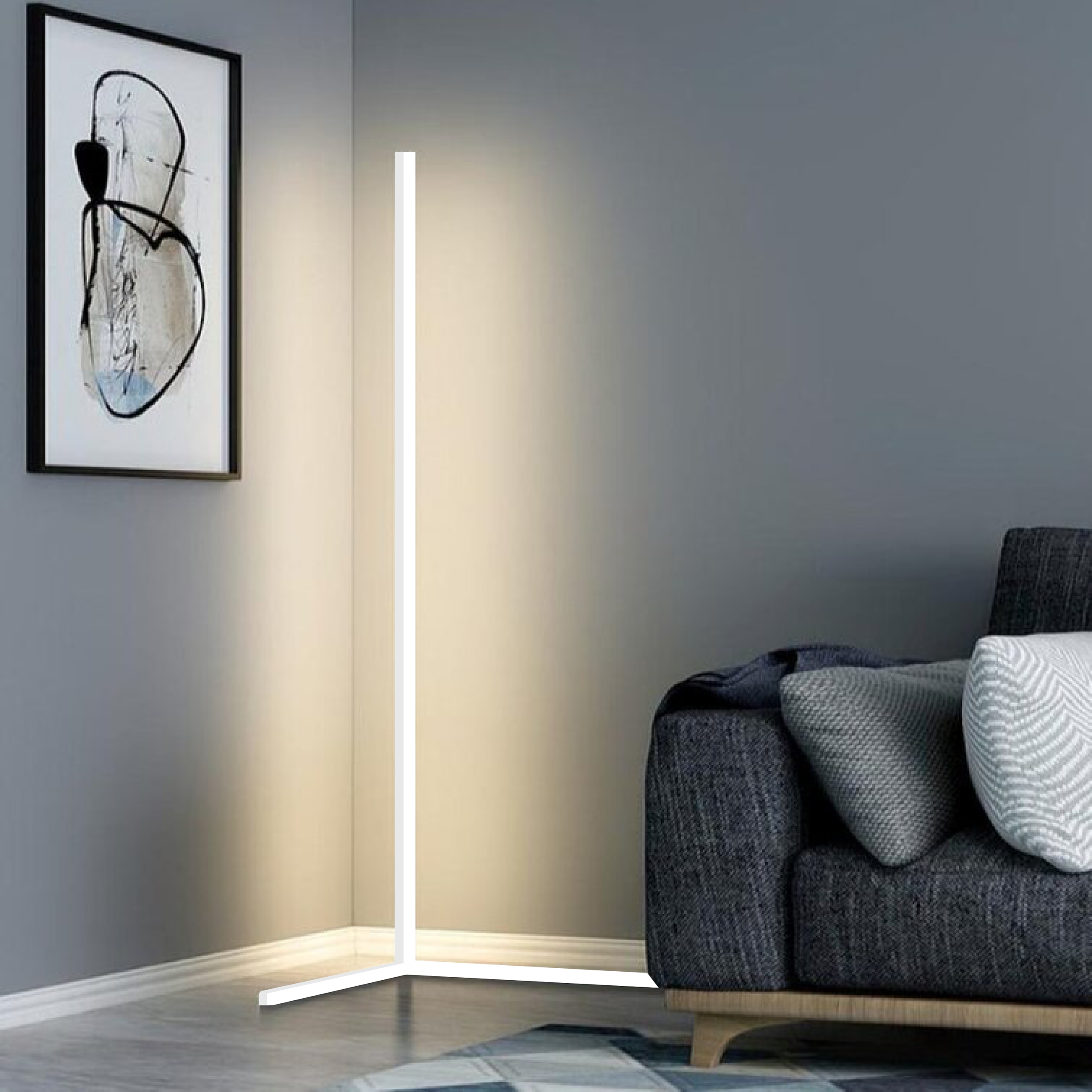 LED Corner Lamp – Ambient Lighting and Minimalist Design 