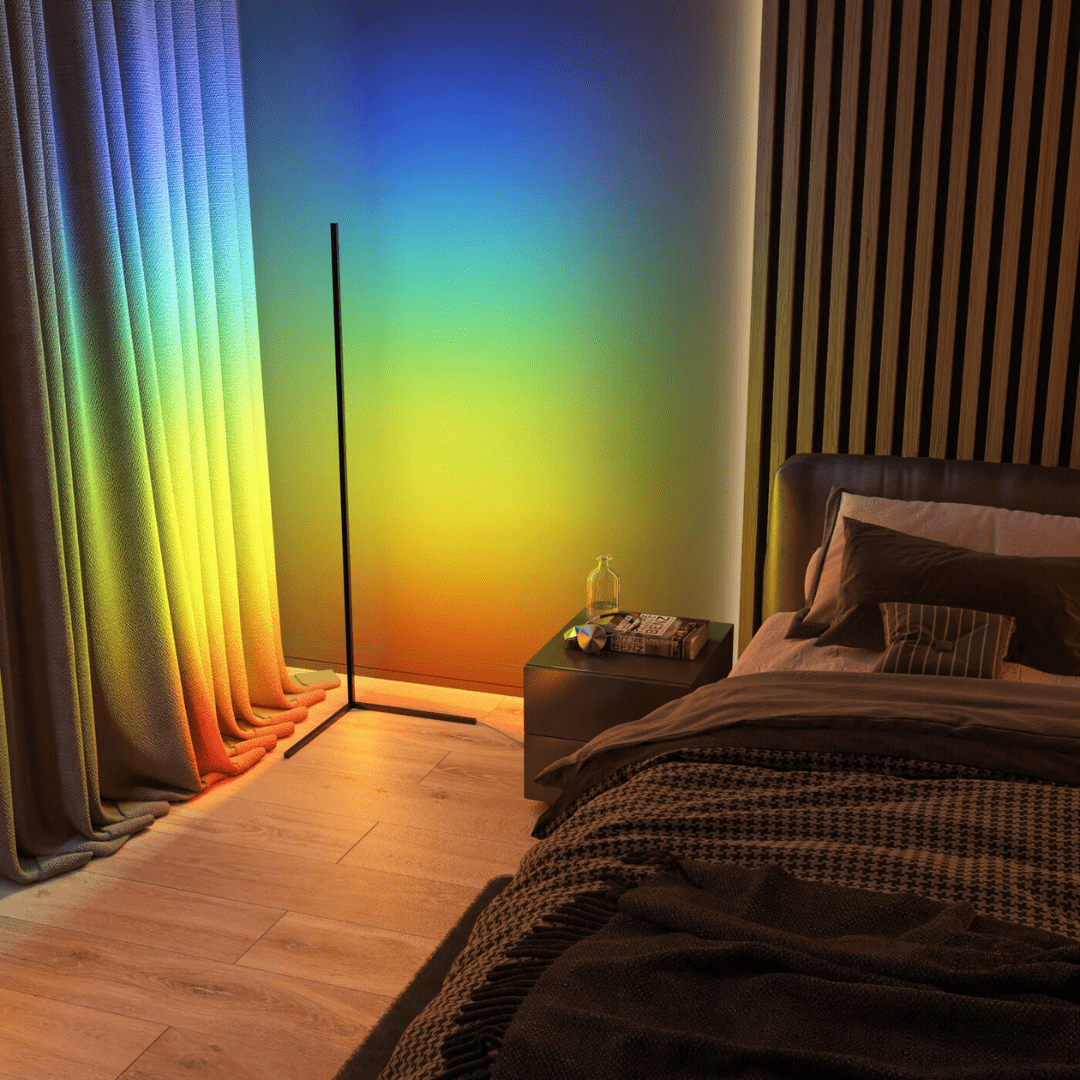 مصباح مزاج الزاوية - Éclat Multicolore & Atmosphère Moderne